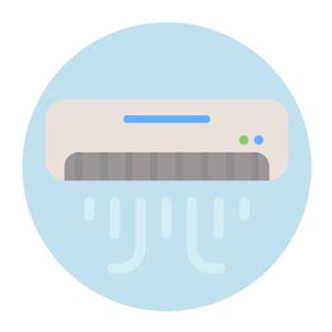 summer-heat-tips-10 Air conditioning unit cooling room